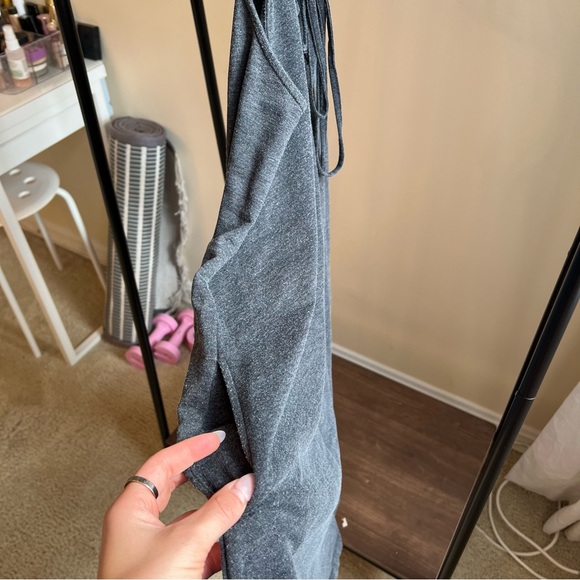 Z Supply All Tied Up Gray Swing Mini Dress Size Small - Picture 4 of 4